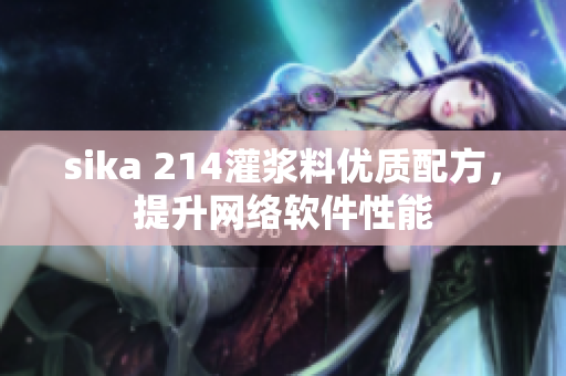 sika 214灌浆料优质配方，提升网络软件性能