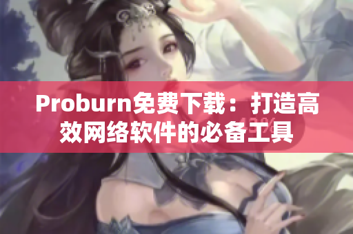 Proburn免费下载：打造高效网络软件的必备工具