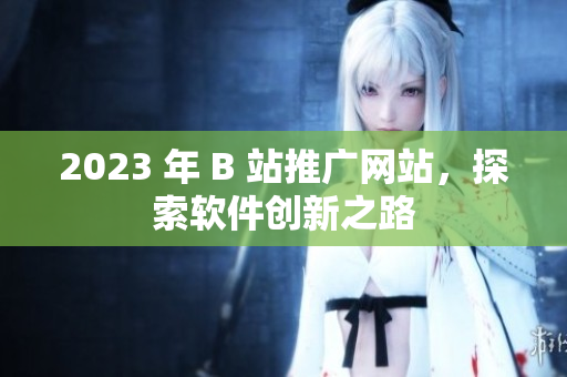 2023 年 B 站推广网站，探索软件创新之路