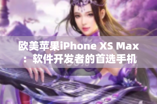 欧美苹果iPhone XS Max：软件开发者的首选手机