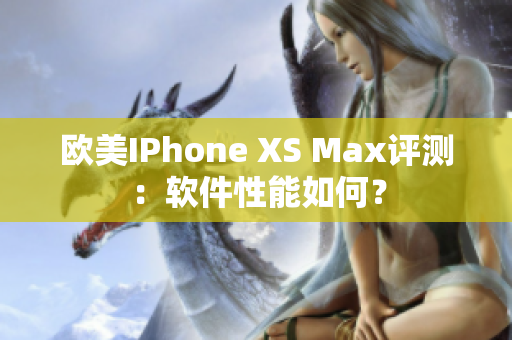 欧美IPhone XS Max评测：软件性能如何？